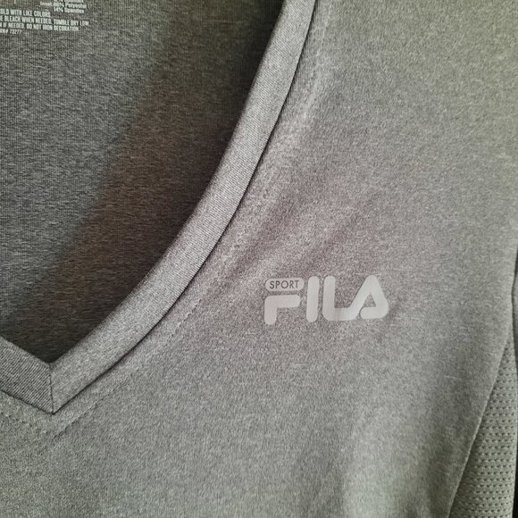 FILA SPORT® Basic Workout Long Sleeve Tee -  Gray Heather, Size S, NWOT! - Picture 5 of 16